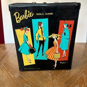 Barbie Doll Case with Retro Fashion Illustrations